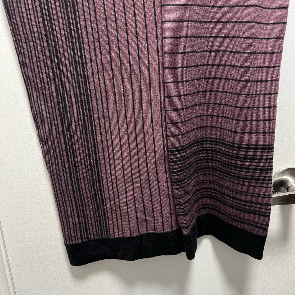 Nine West Women’s Size Small Purple and Black Striped Knit Dress - Picture 7 of 7